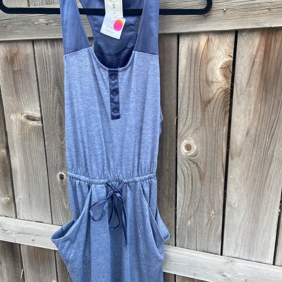 Blue Razor Back Dress - Picture 6 of 7